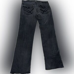 William Rast Luke Straight Faded Black Wash Button Fly Jeans Men’s Size 34